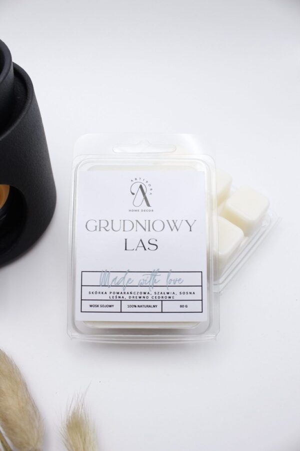 grudniowy las - wosk do kominka wosk zapachowy do kominka o zapachu grudniowy las