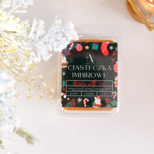 ciasteczka imbirowe wosk sojowy zapachowy do kominka