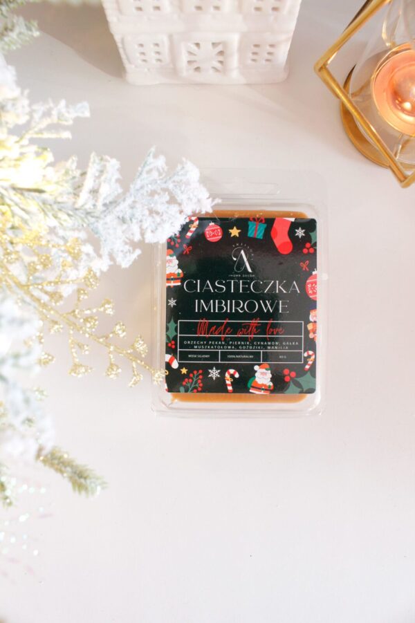 ciasteczka imbirowe wosk sojowy zapachowy do kominka