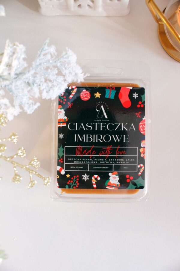 ciasteczka imbirowe wosk sojowy