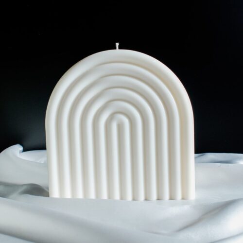 Minimalistyczna świeca sojowa Rainbow, ręcznie robiona, bezzapachowa, ekologiczna, idealna do dekoracji wnętrza