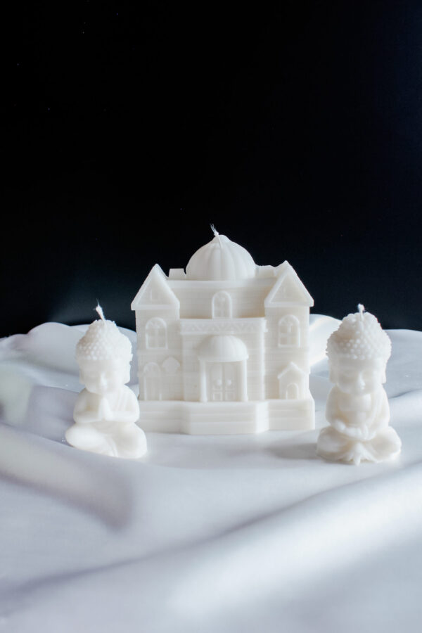 Naturalna świeca sojowa Palace – ekologiczna, ręcznie robiona świeca dekoracyjna o minimalistycznym designie.